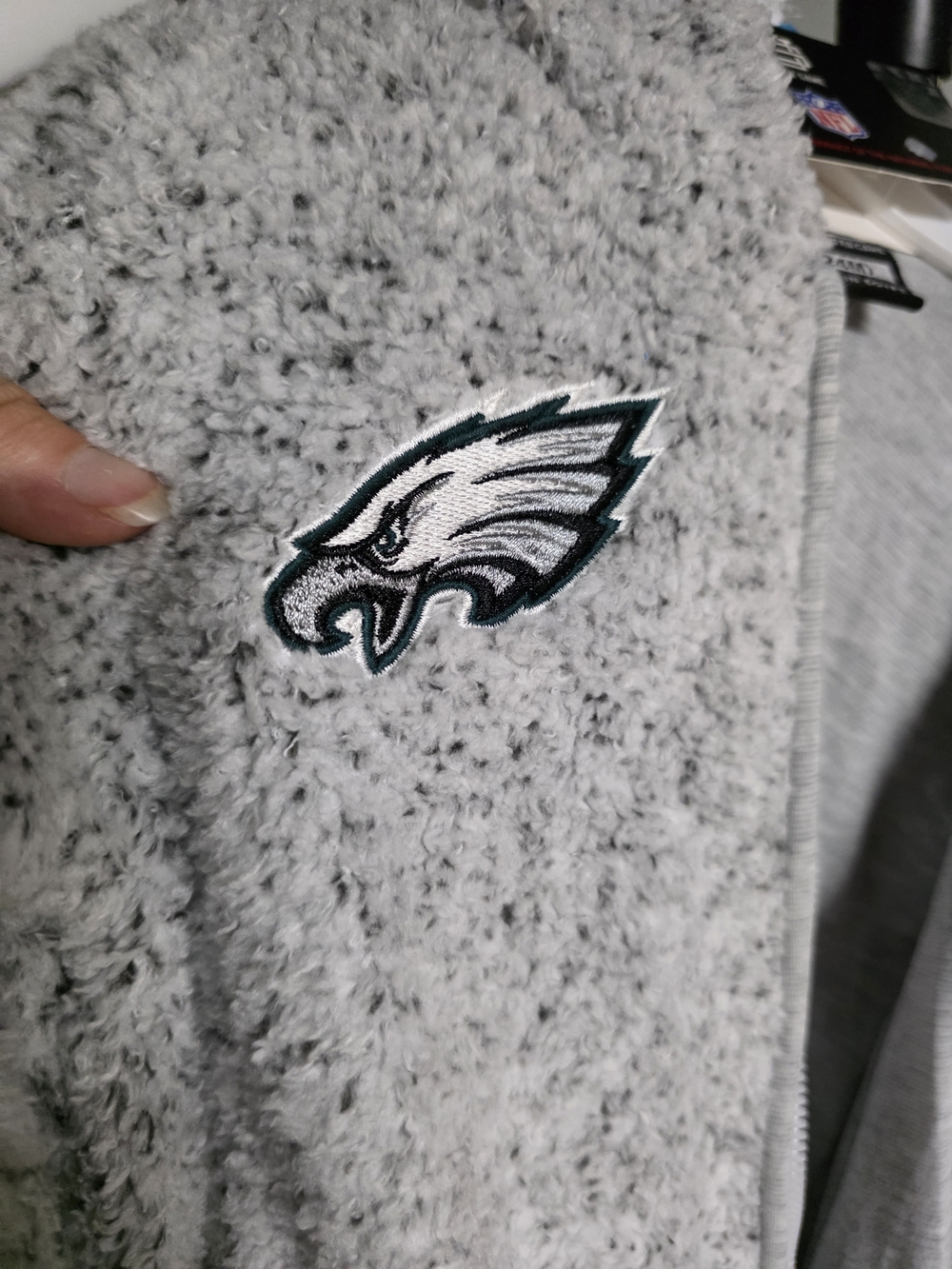 NFL Team Logo Sherpa Outfit - Light Gray